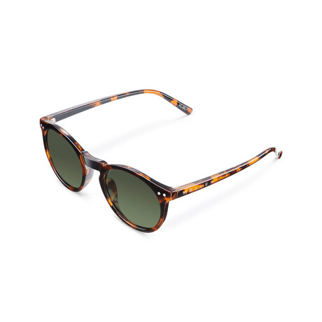 Unisex Kubu Polarized Sunglasses // Havana + Green