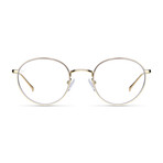 Unisex Yuda Blue Light Blocking Glasses // Gold