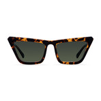 Unisex Niamey Polarized Sunglasses // Havana + Green