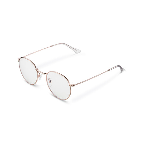 Unisex Yster Blue Light Blocking Glasses // Rose