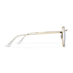 Unisex Yster Blue Light Blocking Glasses // Gold