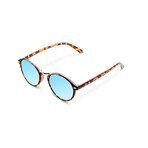 Unisex Nyasa Polarized Sunglasses // Havana + Sky Blue