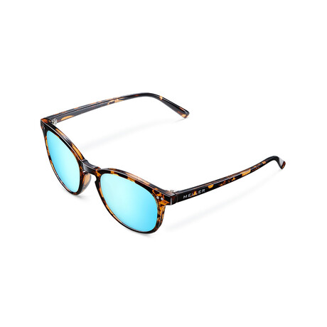 Unisex Banna Polarized Sunglasses // Havana + Sky Blue