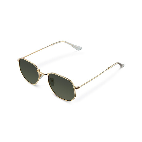 Unisex Eyasi Polarized Sunglasses // Gold + Green