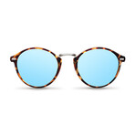 Unisex Nyasa Polarized Sunglasses // Havana + Sky Blue