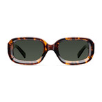 Unisex Dashi Polarized Sunglasses // Havana + Green