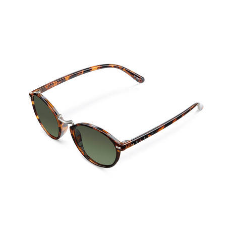 Unisex Nyasa Polarized Sunglasses // Havana + Green