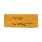 Spud Webb // Signed Basketball Court 8X3 Floor Board // With "Slam Dunk Champ 86" Inscription