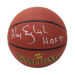 Alex English // Signed Spalding NBA Basketball // With "HOF'97" Inscription