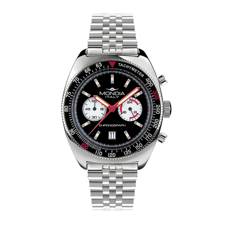 Mondia Madison Cushion Case Chronograph Quartz // MI-792-SS-03BK-GB