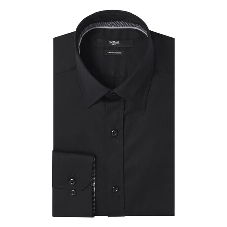 The Benson Contemporary Fit Shirt // Black (S)