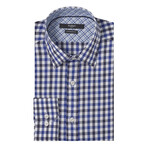 The Monroe Slim Fit Shirt // Navy + Blue (S)