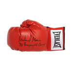 Michael Moorer Signed Everlast Red Boxing Glove w/3x Heavyweight Champ