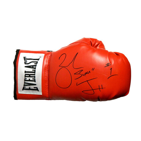Zab Judah // Signed Everlast Red Boxing Glove // "Super" Inscription
