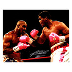 Riddick Bowe// "Boxing Match vs Evander Holyfield" // Signed 8x10 Photo