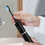 P11 // Black Electric Toothbrush + 8 Heads + Black Travel Case