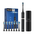 P11 // Black Electric Toothbrush + 8 Heads + Black Travel Case