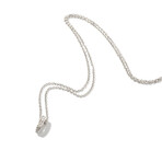 18k White Gold Diamond Pendant Necklace // 16" // New