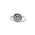 18k White Gold Diamond Ring // Ring Size 6 // New