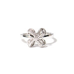 18k White Gold Diamond Bow Tie Ring // New (Ring Size: 6.5)