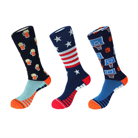 Byron Athletic Socks // Pack of 3