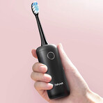 T9 // Black Portable Travel Electric Toothbrush + 4 Heads