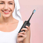 T9 // Black Portable Travel Electric Toothbrush + 4 Heads