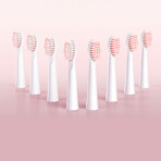 E11 // Pink Electric Toothbrush + 8 Heads + White Travel Case