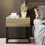 Morgan Nightstand // Oak + Black