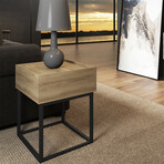 Morgan Nightstand // Oak + Black