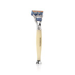 Rasoio // Razor + Gillette Mach 3 Head // Ivory