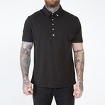 Retro Polo // Black (M)