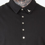 Retro Polo // Black (M)