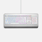 Azio Vision Series // Large-Font Antimicrobial 3-Color Backlit Keyboard // MAC