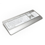 Azio Vision Series // Large-Font Antimicrobial 3-Color Backlit Keyboard // MAC