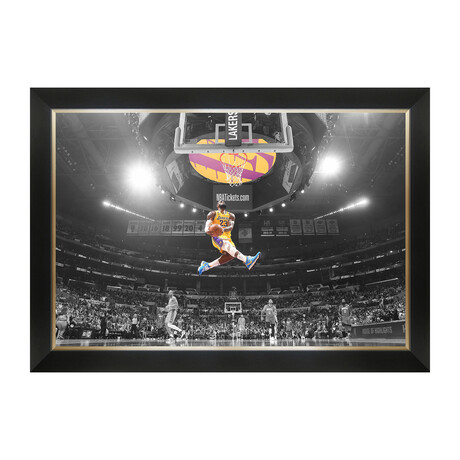 LeBron James // Epic Mid-Air Slam Dunk Display