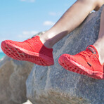 Women's Aqua Sneaker // Coral Red (US Women's 9)