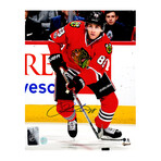 Patrick Kane // Signed Chicago Blackhawks Red Jersey Action Photo // 8X10