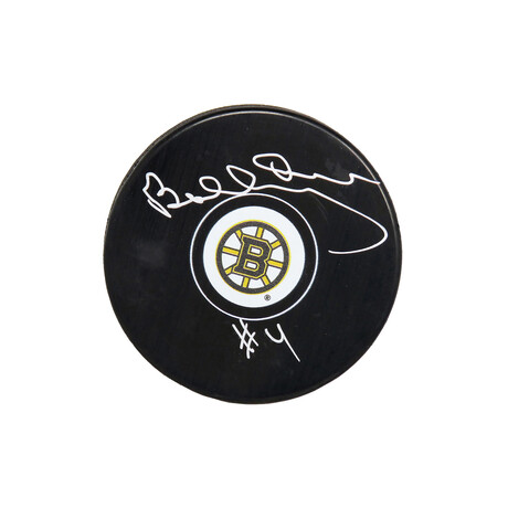 Bobby Orr // Signed Boston Bruins Logo Hockey Puck