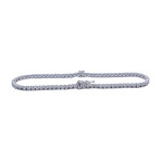 Platinum Diamond Tennis Bracelet // 7" // Pre-Owned