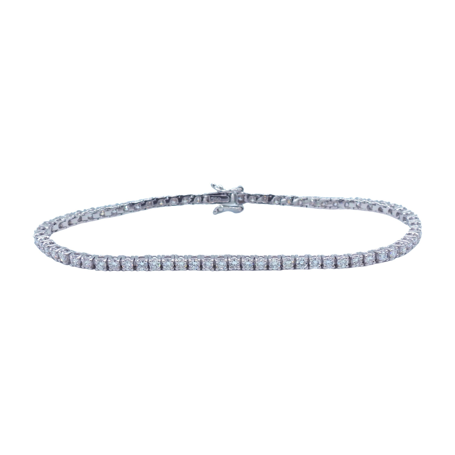 Platinum Diamond Tennis Bracelet // 7