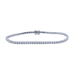 Platinum Diamond Tennis Bracelet // 7" // Pre-Owned