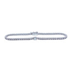 Platinum Diamond Tennis Bracelet // 7" // Pre-Owned