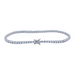 Platinum Diamond Tennis Bracelet // 7" // Pre-Owned