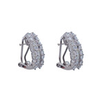 18k White Gold Diamond Earrings // Pre-Owned