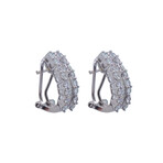 18k White Gold Diamond Earrings // Pre-Owned