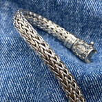 Mega Rope Chain + Organic Line Open Box Sterling Silver Bracelet
