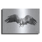 Black and White Eagle (12"H  x 16"W  x  0.13"D)