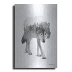 Black and White Wolf 1 (16"H  x 12"W  x  0.13"D)