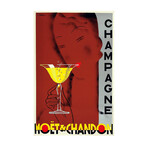 Alcohol // Beverage // Champagne // Vintage Poster (17"H x 11"W x .01"D)